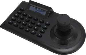 PTZ Camera Joystick Controller, Dome IP PoE Camera Controller Keyboard with 3D Joystick, RS485 232, for PELCO D, for PELCO P, for Controlling 32 NVR DVRs 256 Ball Cameras (US Plug)
