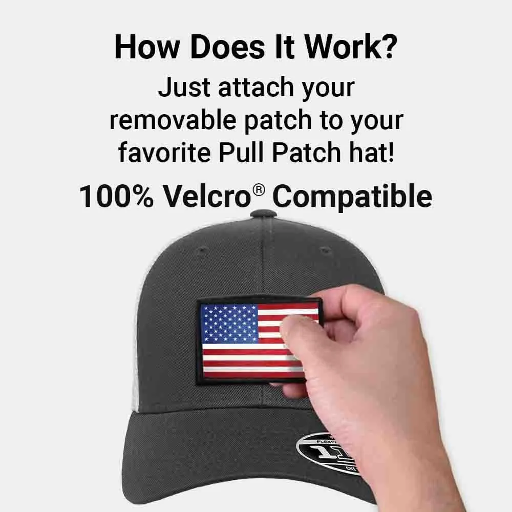 Pull Patch Curved Bill Snapback Trucker Hat | Tactical Cap | 2x3 in Loop Surface to Attach Morale Patches