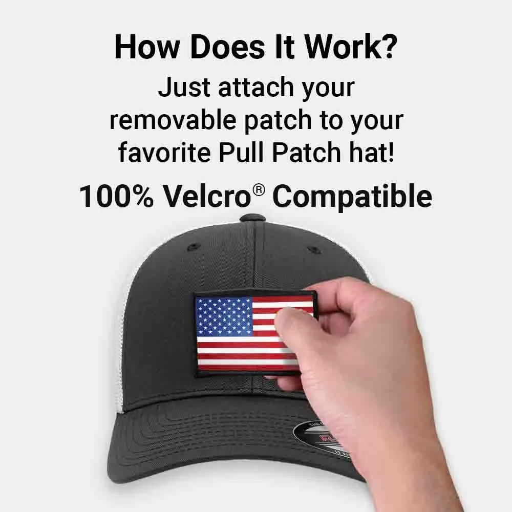 Pull Patch Curved Bill Snapback Trucker Hat | Tactical Cap | 2x3 in Loop Surface to Attach Morale Patches