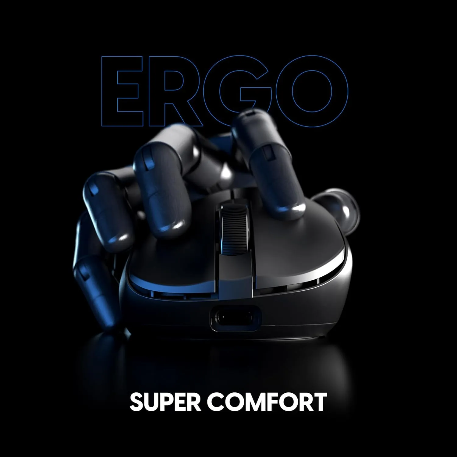 Pulsar Gaming Gears Xlite v4 Wireless Gaming Mouse, Ultra Lightweight 2.04 oz (58g), Ergonomic, Optical Switch, 32000 DPI, 750 IPS, XS-1 Sensor, 8k Compatible (Large, Black)
