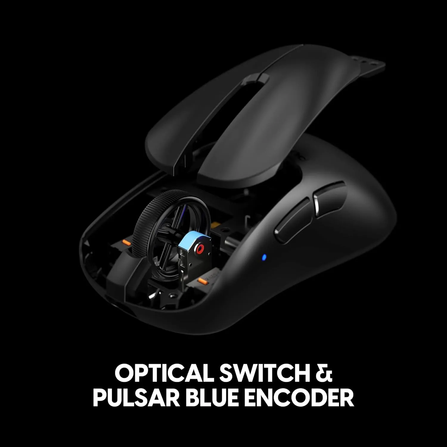 Pulsar Gaming Gears Xlite v4 Wireless Gaming Mouse, Ultra Lightweight 2.04 oz (58g), Ergonomic, Optical Switch, 32000 DPI, 750 IPS, XS-1 Sensor, 8k Compatible (Large, Black)