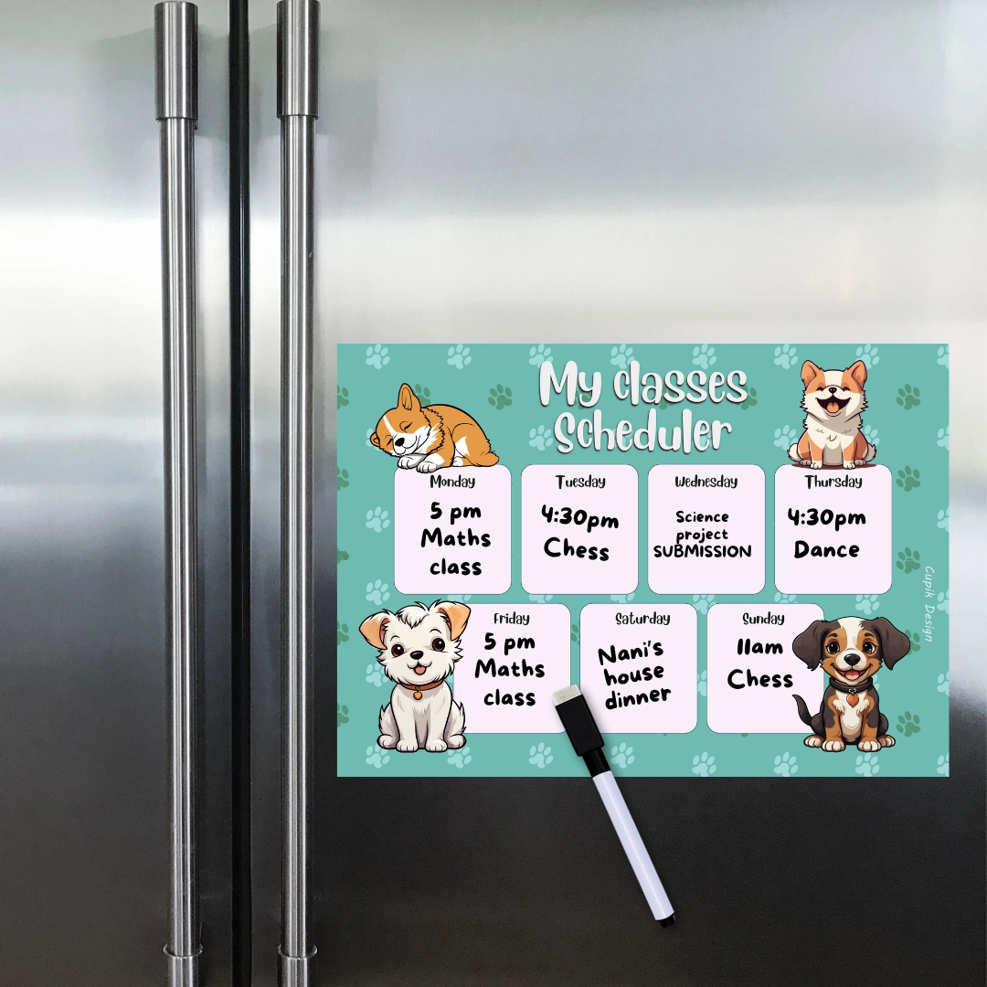 Puppy Love Weekly Planner (Magnetic)