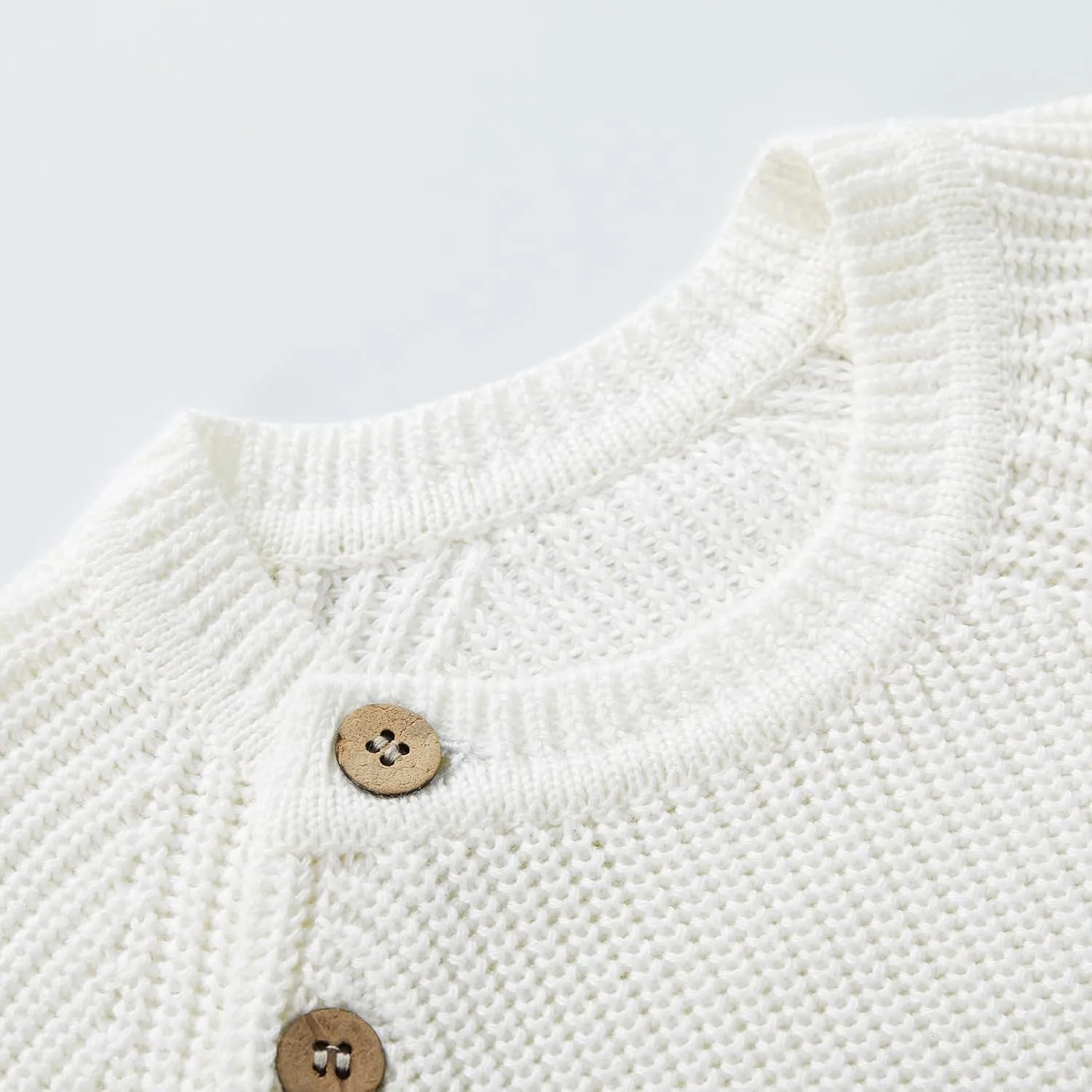 pureborn Baby Toddler Boys Girls Pullover Sweater Cotton Knit Button Closure Sweaters