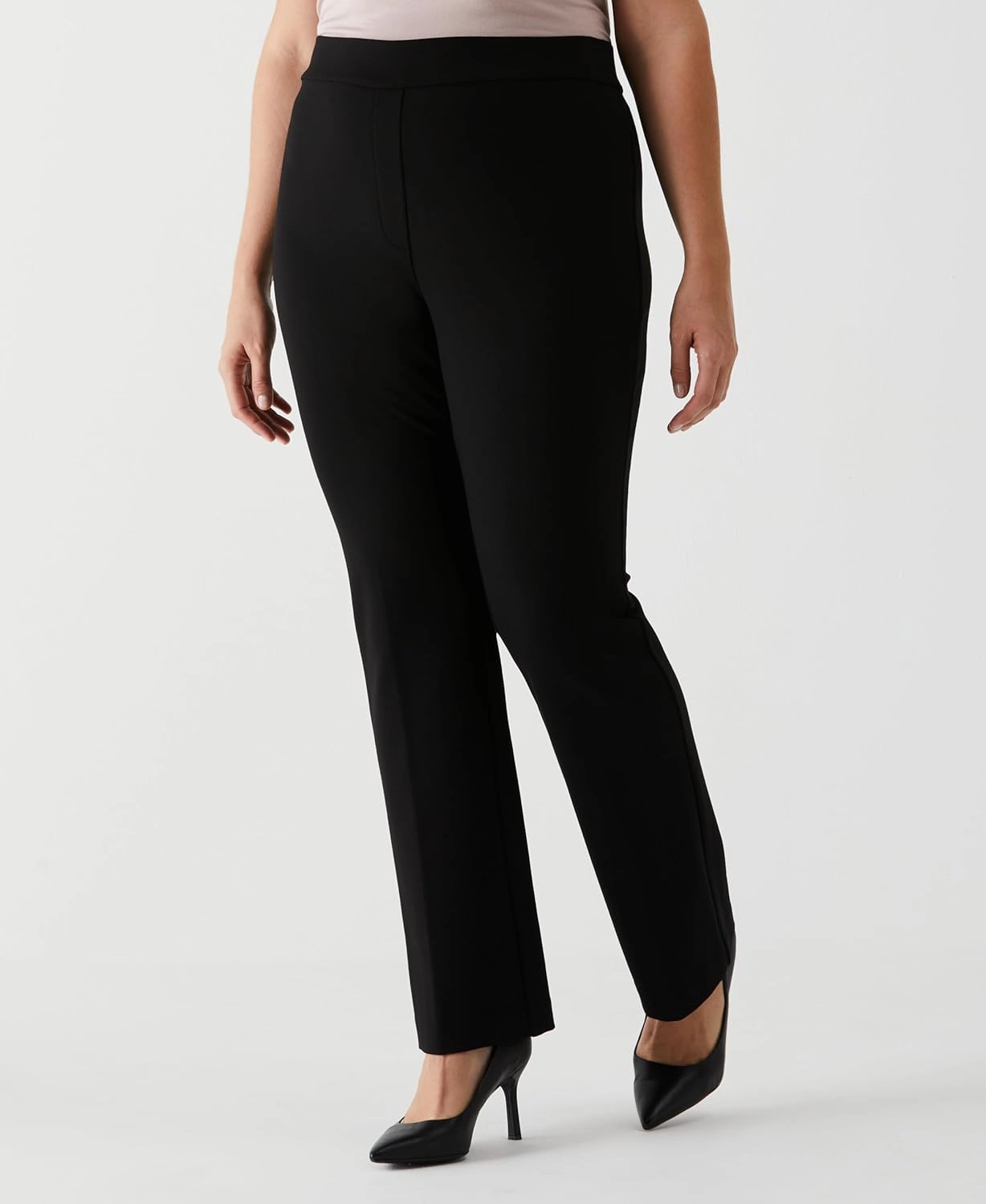 Rafaella Women's Plus Size Pull-on Bootcut Pants, Stretch Fabric, 32” Inseam, Classic Fit, Versatile Work Slacks