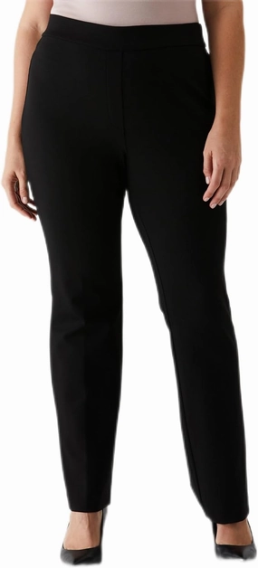 Rafaella Women's Plus Size Pull-on Bootcut Pants, Stretch Fabric, 32” Inseam, Classic Fit, Versatile Work Slacks