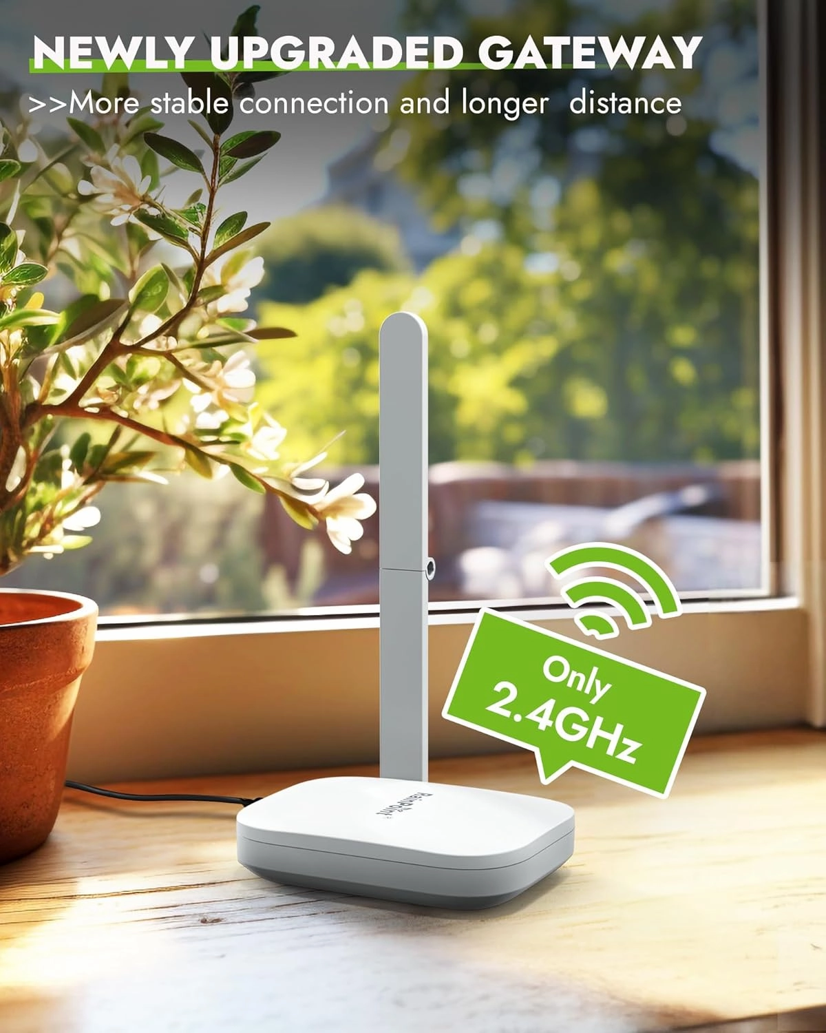 RAINPOINT WiFi Water Timer for Garden Hose, Smart Sprinkler Timer with WiFi Antenna Gateway, Automatic Irrigation Controller, APP Remote Control, Weather-Based Smart Watering, for Lawn, Garden