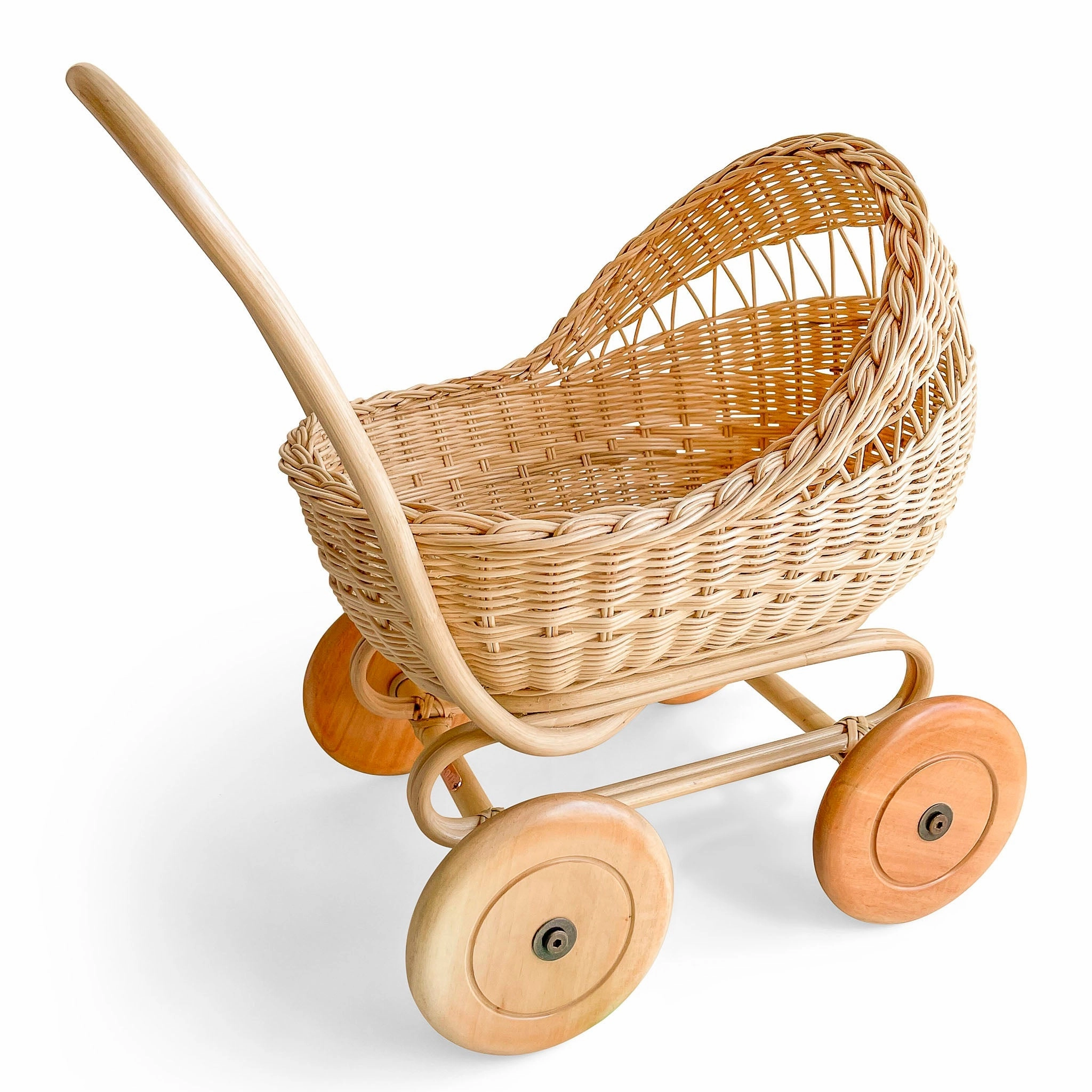 Rattan Doll Pram Stroller
