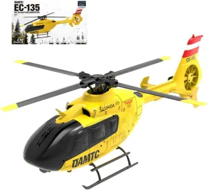 RC Helicopter Models, EC-135 1/36 2.4G 6CH Direct Drive Brushless RC 3D/6G Helicopter Model (RTF Version)