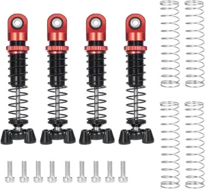 Rc Special Shock Absorber For Kyosho For Jimny 1/18 For MINI-Z 4×4 1/24 4Pcs Aluminum For Spring Adjustable Oil Shock Absorber Damper RC Car Parts Replacement Use