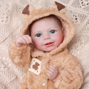 Realistic Reborn Baby Dolls - 18 Inch Lifelike Newborn Baby Doll Girl Real Life Baby Dolls Soft Full Silicone Body Gift Toy for Kids Age 3 