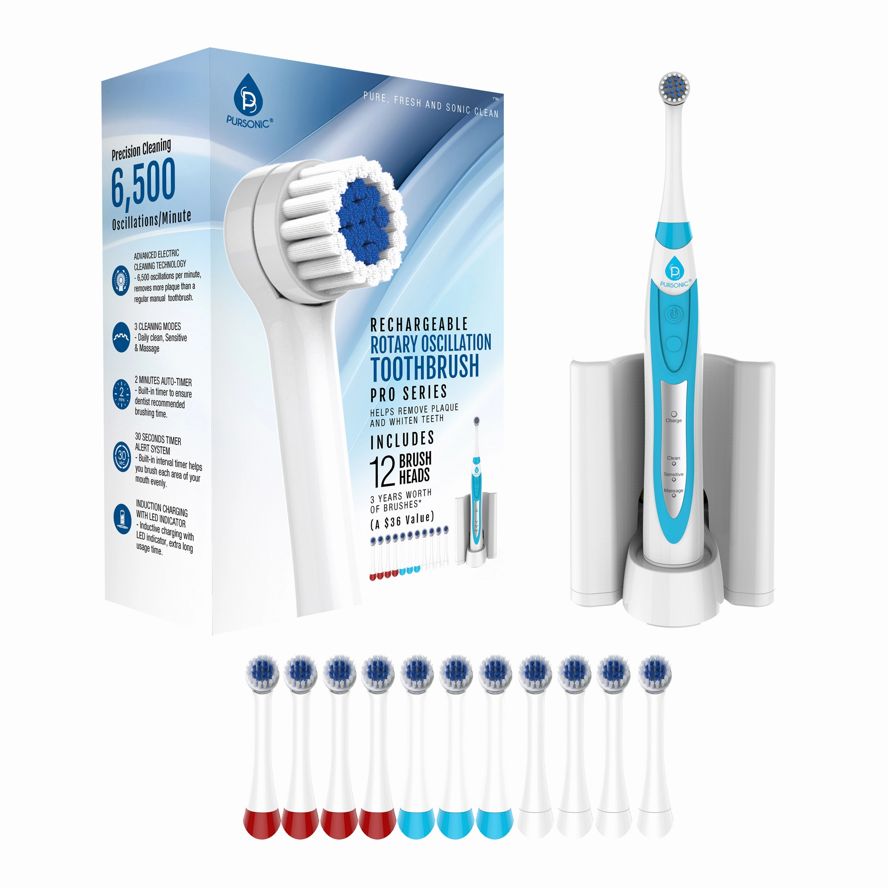 Rechargeable Electric Rotary Oscillation Toothbrush Pro Series