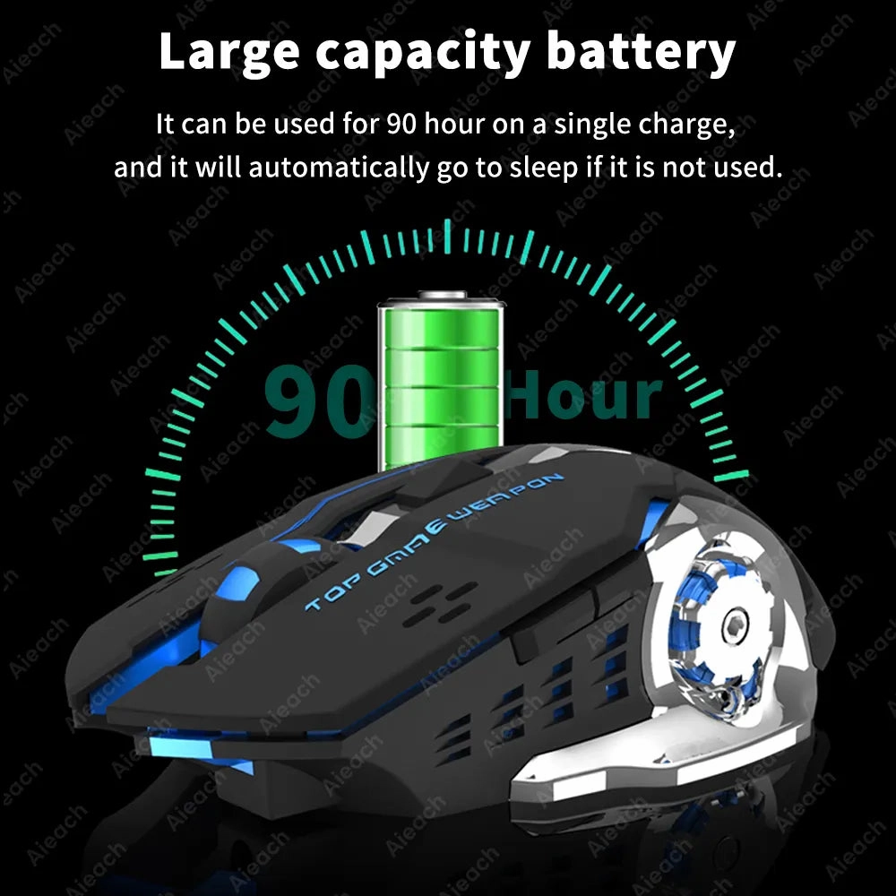 Rechargeable Wireless Gaming Mouse - Backlit