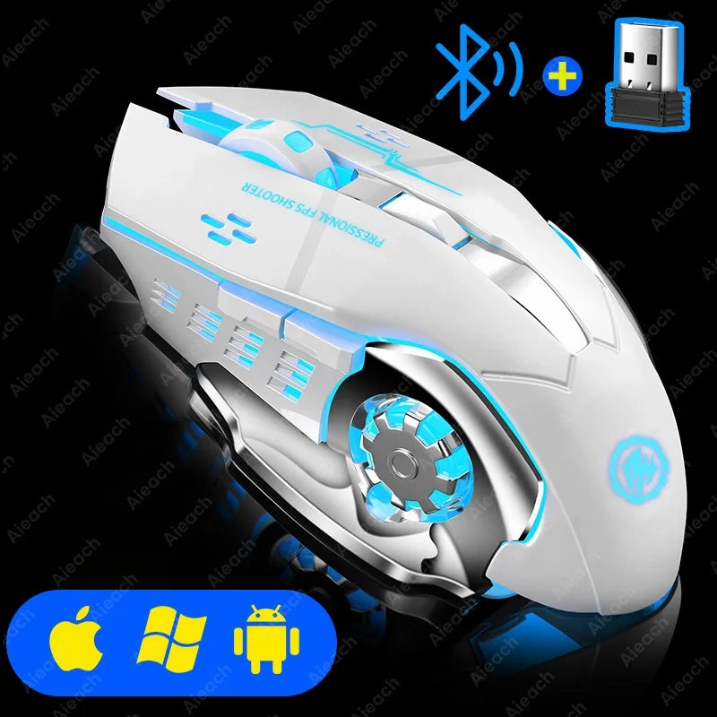 Rechargeable Wireless Gaming Mouse - Backlit