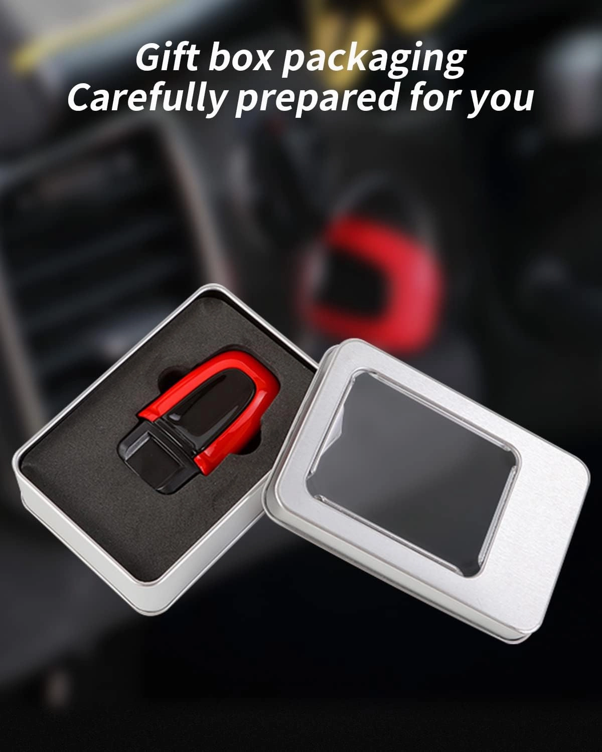 Red Entry and Drive Comptatible with Porsche Cayenne Panamera Macan 911, Keyless Enter Cover Comptatible with Porsche 718 (New)