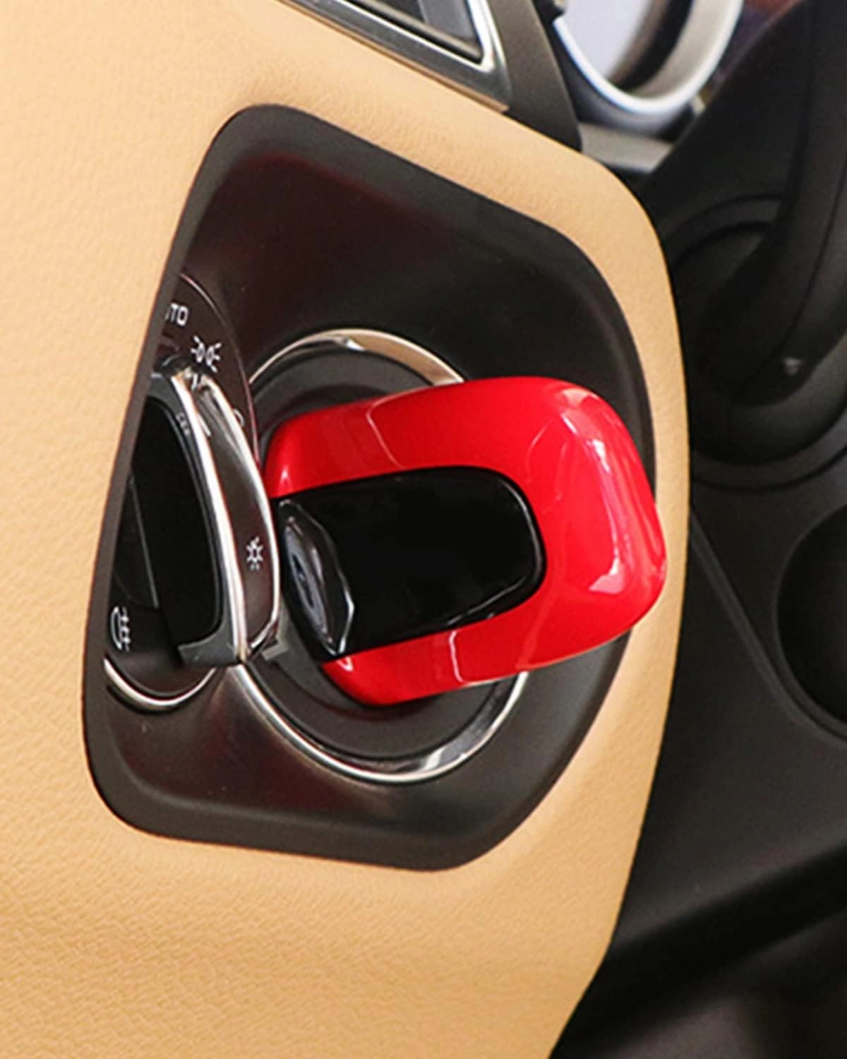 Red Entry and Drive Comptatible with Porsche Cayenne Panamera Macan 911, Keyless Enter Cover Comptatible with Porsche 718 (New)