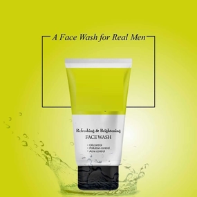 Refreshing Face Wash,Anti Pollution,Deep Cleansing Face Wash For Men. Suitable For All Skin Types 200ml (Pack Of 1)