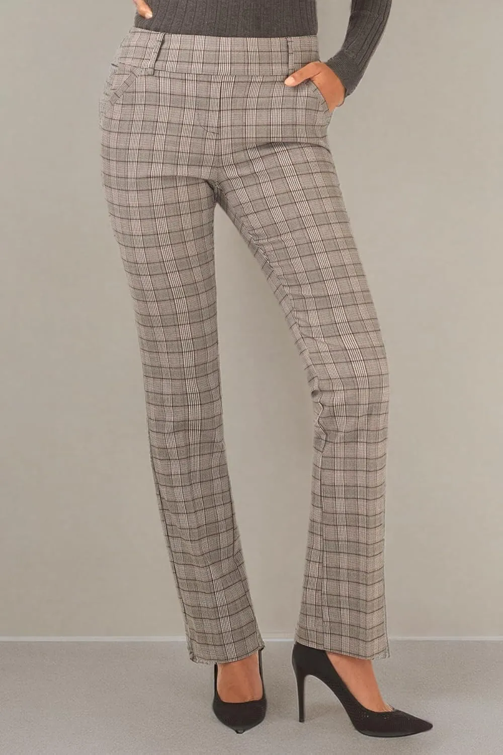 Rekucci Women's Ease into Comfort Classic Bootcut Pant w/Tummy Control