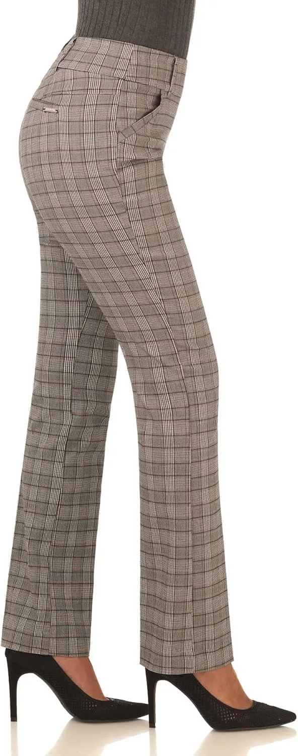 Rekucci Women's Ease into Comfort Classic Bootcut Pant w/Tummy Control