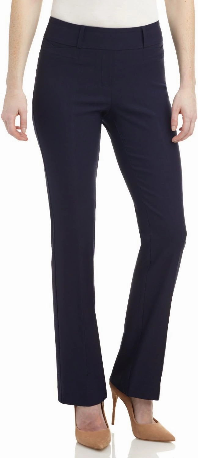 Rekucci Womens Ease into Comfort Fit Barely Bootcut Business Casual Stretch Pants in Regular/Tall/Petite fit