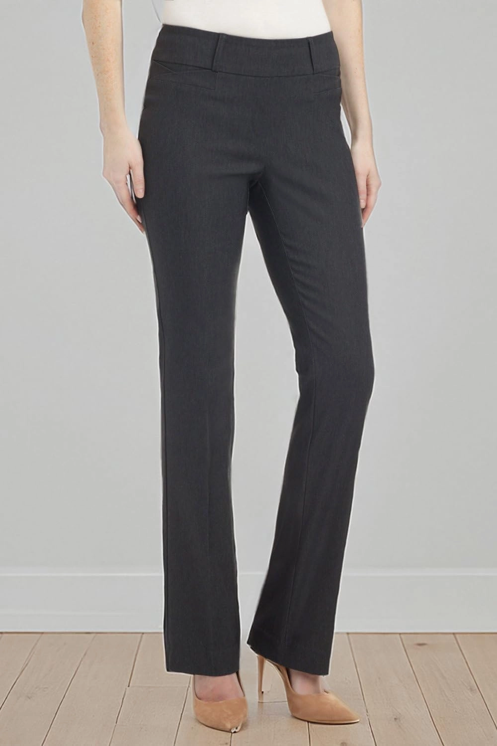 Rekucci Womens Ease into Comfort Fit Barely Bootcut Business Casual Stretch Pants in Regular/Tall/Petite fit