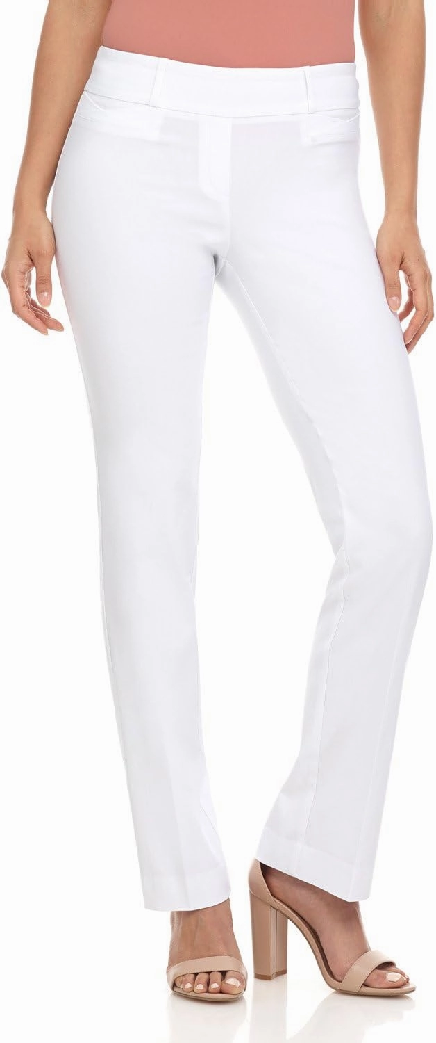 Rekucci Womens Ease into Comfort Fit Barely Bootcut Business Casual Stretch Pants in Regular/Tall/Petite fit