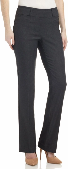 Rekucci Womens Ease into Comfort Fit Barely Bootcut Business Casual Stretch Pants in Regular/Tall/Petite fit