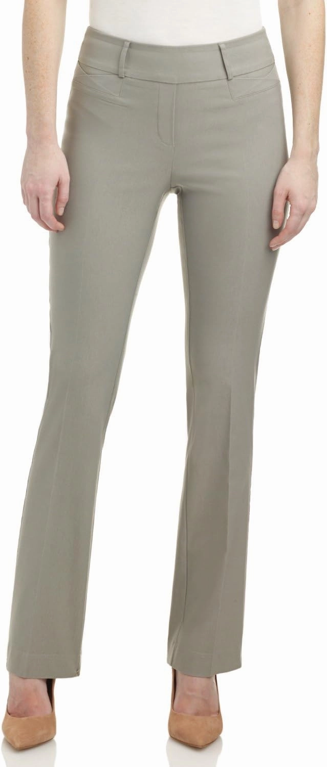 Rekucci Womens Ease into Comfort Fit Barely Bootcut Business Casual Stretch Pants in Regular/Tall/Petite fit