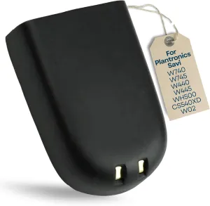 Replacement Battery 84598-01 82742-01 for Plantronics Savi W740, W745, W440, W445, WH500, CS540XD, W02 Wireless Headsets Headphones Repair