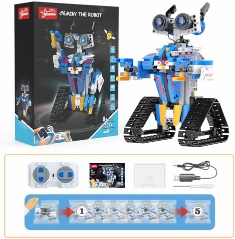 Robot Toys for 8-16 Year Old Boys Girls Kids with APP or Remote Control Science Programmable Building Block Kit, STEM Projects Educational Birthday Gifts