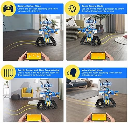 Robot Toys for 8-16 Year Old Boys Girls Kids with APP or Remote Control Science Programmable Building Block Kit, STEM Projects Educational Birthday Gifts