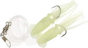 Rock Cod Squid Rigs 10 Pieces Glow
