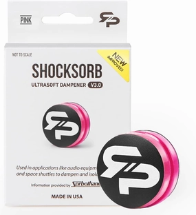 RTP Tennis Racket Vibration Dampener - ShockSorb Original or Ultrasoft V3 The Only Dampener Made for Pain Relief - Handcrafted with Patented Material Sorbothane Made in USA - 1 Pack Limited Warranty