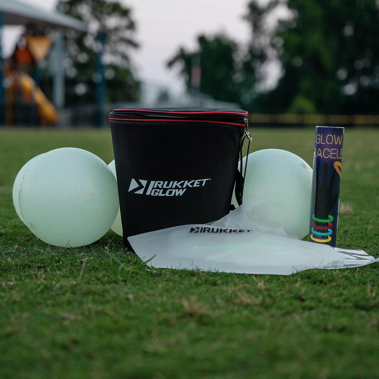 Rukket Glow Quick Charger, LED Recharging Bag for Glow-in-The-Dark Golf, Kickball, Dodgeball, Flag Football, Baseball, Softball, Badminton, Pickleball, and More