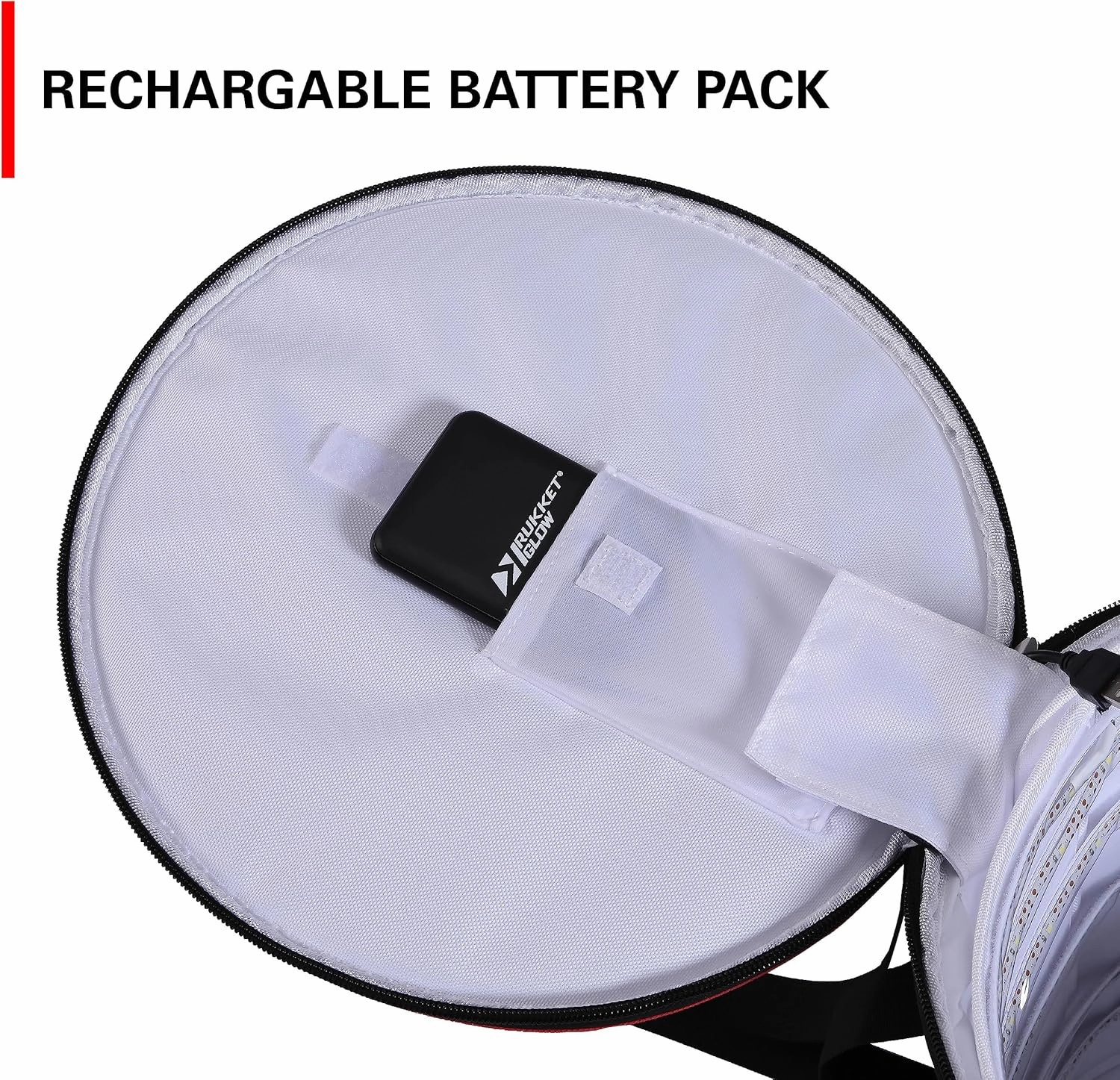 Rukket Glow Quick Charger, LED Recharging Bag for Glow-in-The-Dark Golf, Kickball, Dodgeball, Flag Football, Baseball, Softball, Badminton, Pickleball, and More