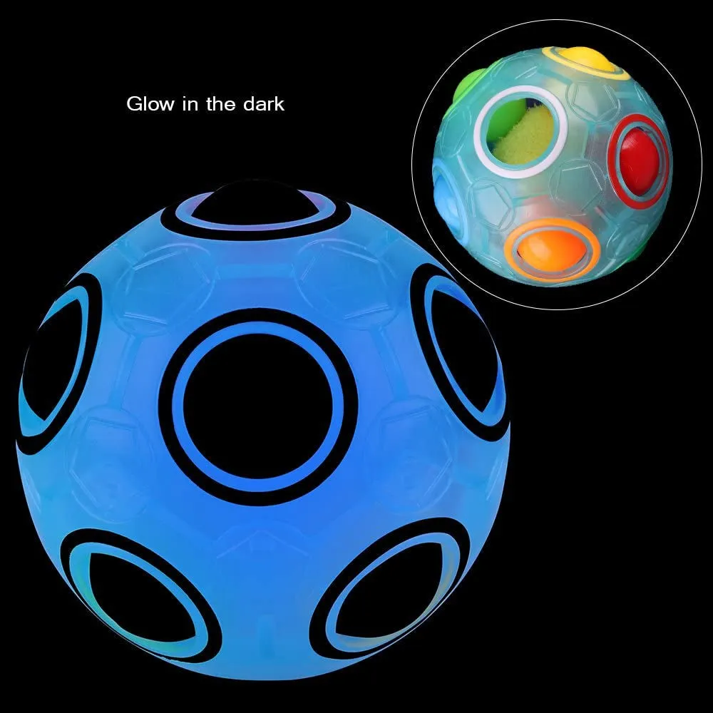 Rynx | Set with 2 Rainbow Puzzle Ball Cube Magic Rainbow Ball Puzzle Bundle Stress Fidget Ball Brain Teaser