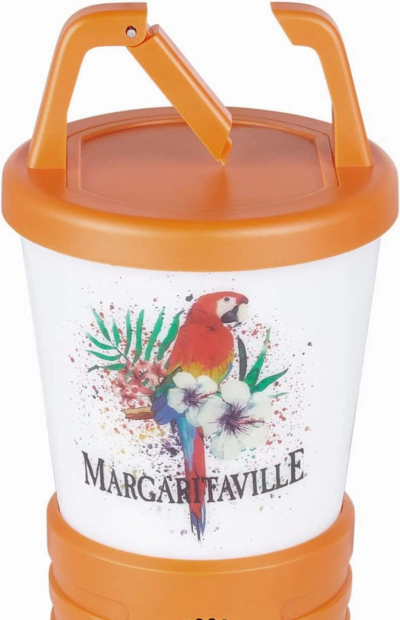 Rynx | Margaritaville Light The Way Lantern Wireless Speaker with 3 Multicolored LED Light Modes, Waterproof Bluetooth Speaker, 5 Hours of Playtime, Table Lamp Outdoor Speaker with True Wireless Pairing