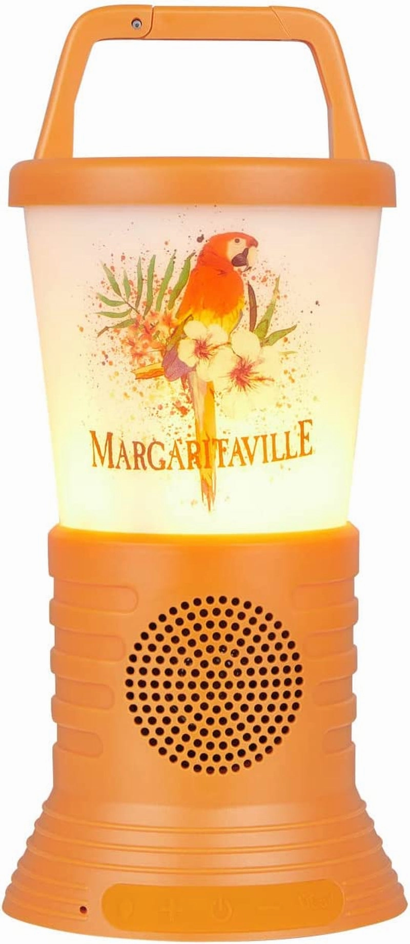 Rynx | Margaritaville Light The Way Lantern Wireless Speaker with 3 Multicolored LED Light Modes, Waterproof Bluetooth Speaker, 5 Hours of Playtime, Table Lamp Outdoor Speaker with True Wireless Pairing
