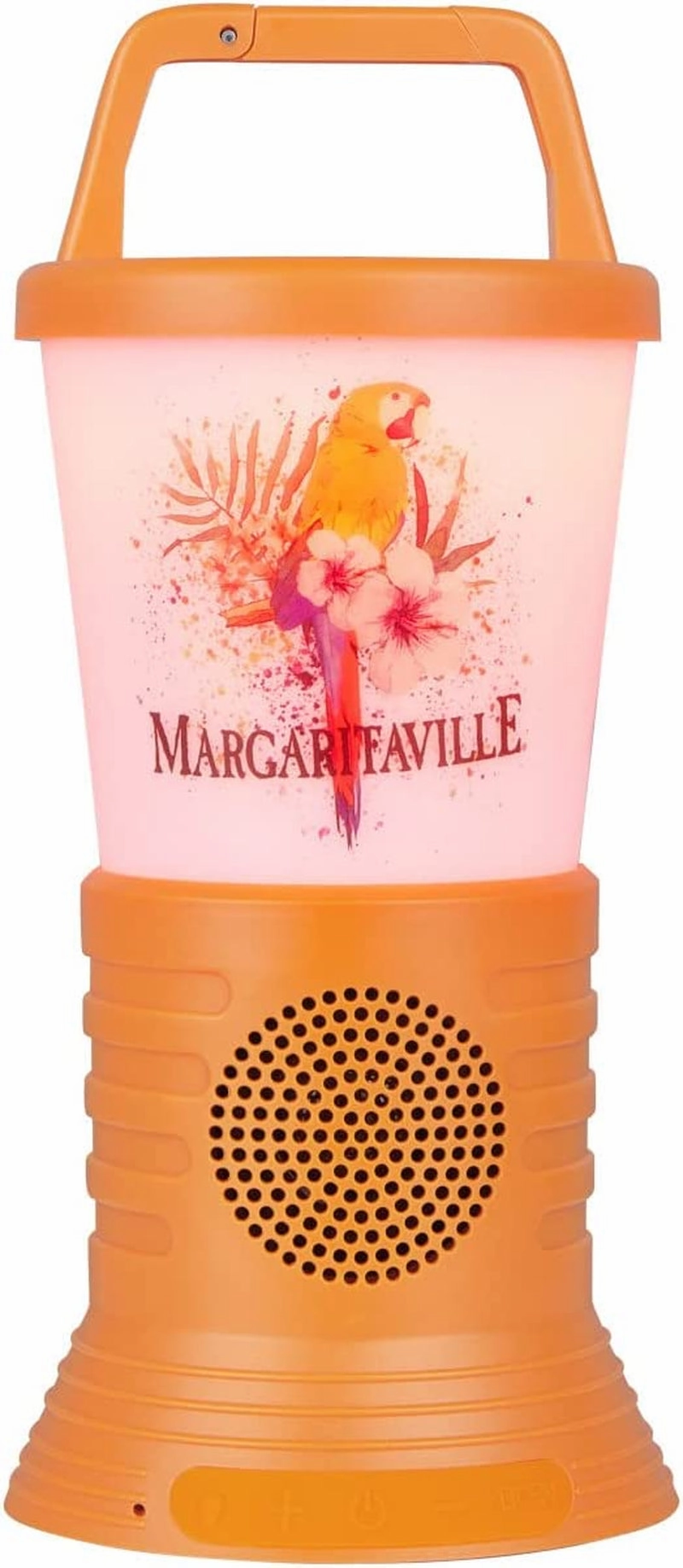 Rynx | Margaritaville Light The Way Lantern Wireless Speaker with 3 Multicolored LED Light Modes, Waterproof Bluetooth Speaker, 5 Hours of Playtime, Table Lamp Outdoor Speaker with True Wireless Pairing