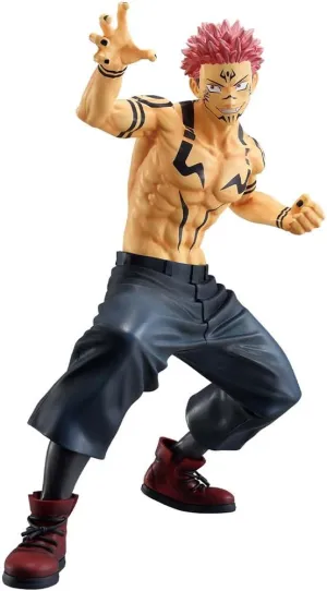 Ryomen Sukuna Figure Battle Pose Statue 8.27" Anime Action Figures JJK Itadori Yuji Figurine Collections Desktop Decoration Gift for Fans