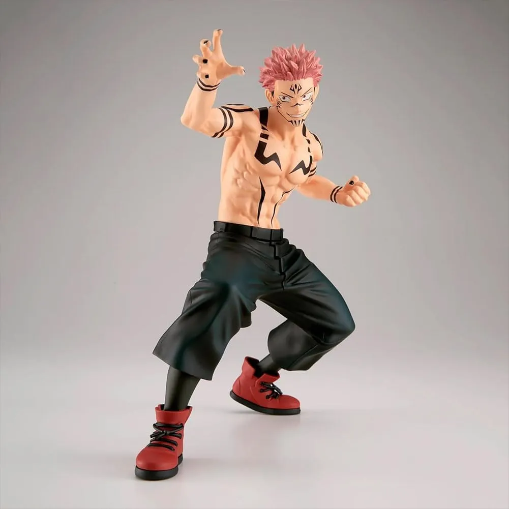Ryomen Sukuna Figure Battle Pose Statue 8.27" Anime Action Figures JJK Itadori Yuji Figurine Collections Desktop Decoration Gift for Fans