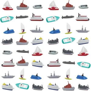 Safari Ltd. In the Water Bulk Bag - Set of Water Transportation Toy Set - 48 Piece Collection for Boys, Girls & Kids Age 3 