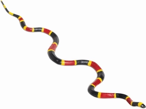 Safari Ltd. Coral Snake Figurine - Detailed 23" Plastic Model Figure - Fun Educational Play Toy for Boys, Girls & Kids Ages 18M 