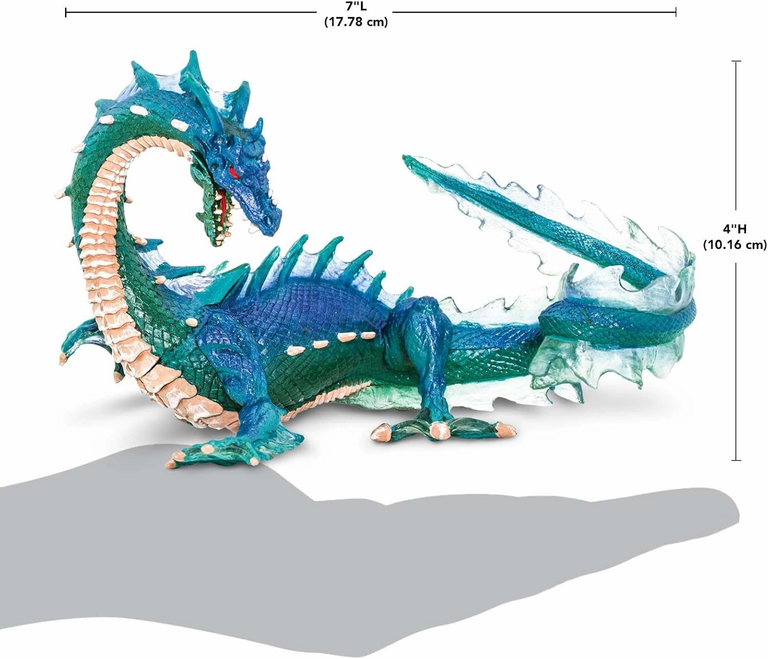Safari Ltd. Sea Dragon Figurine - Detailed 7" Plastic Model Figure - Intricate Oceanic Dragon Play Toy for Boys, Girls & Kids Age 3 