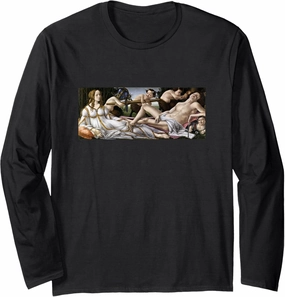 Sandro Botticelli Venus and Mars Retro Vintage Clasic Art Long Sleeve T-Shirt