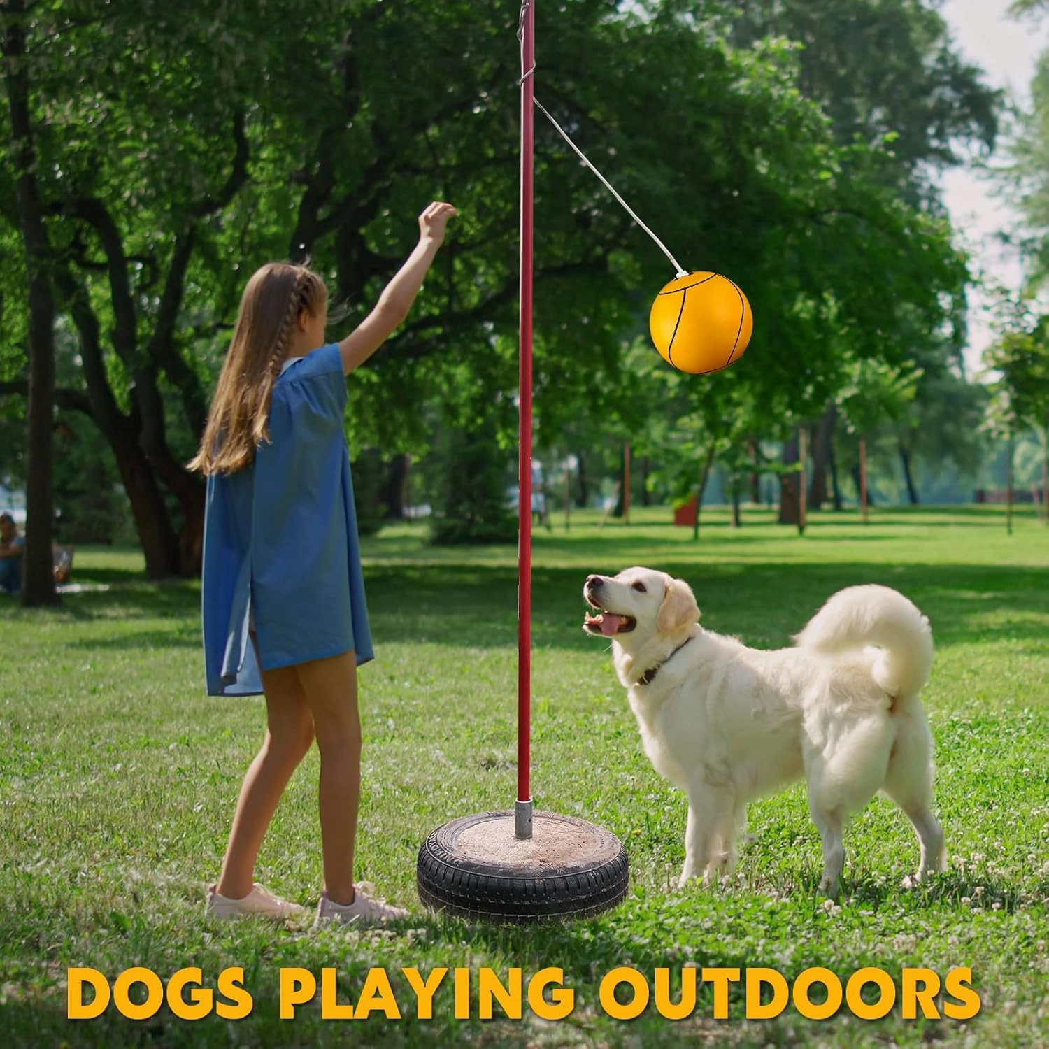 Shappy Soft Tetherball Ball and Rope Rubber Game Set Replacement Tetherball Equipment with Durable Attached Rope for Kids Adults Indoor Outdoor Backyard Yard Beach Play