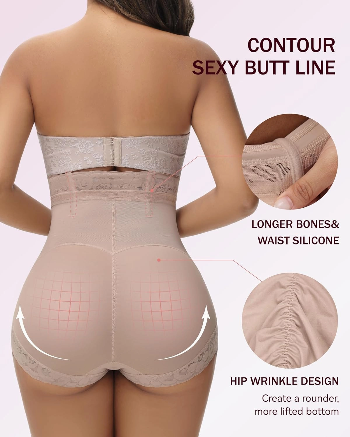 SHAPSHE Butt Lifting Panties Tummy Control Shorts High Waisted Shapewear Briefs Compression Underwear Women Faja Shorts