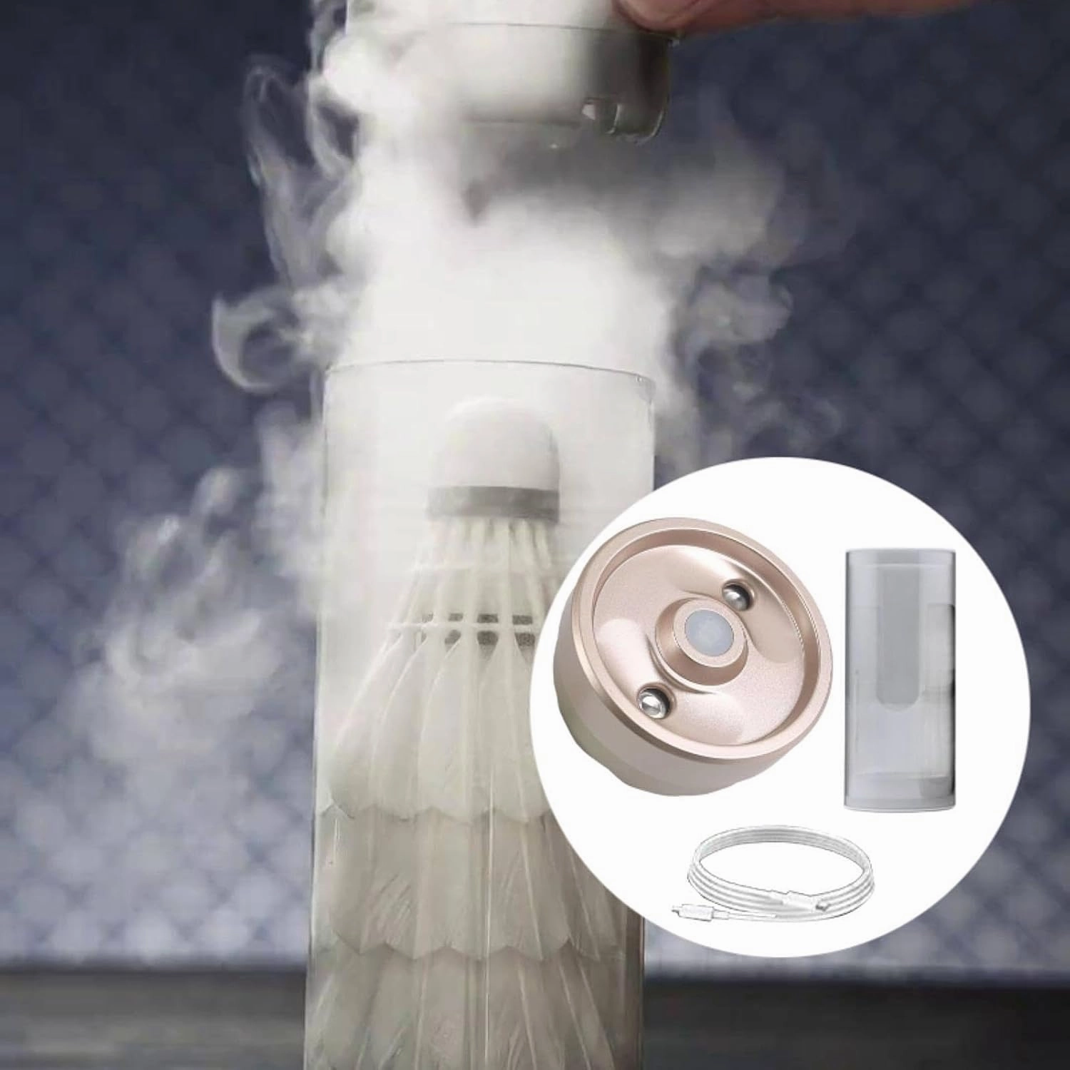 Shuttlecock Humidifier Badminton Steamer Portable Keeps Balls Feather Moisturizing Multipurpose Spray Humidification Machine