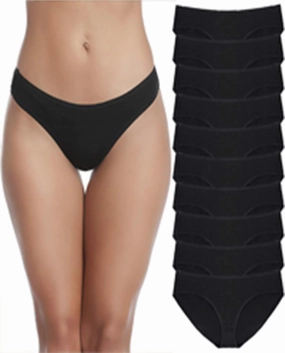 SIMIYA 7/10 Pack Cotton Underwear for Women Stretch Hipster Underwear Panties Breathable Soft Bikini Underwear