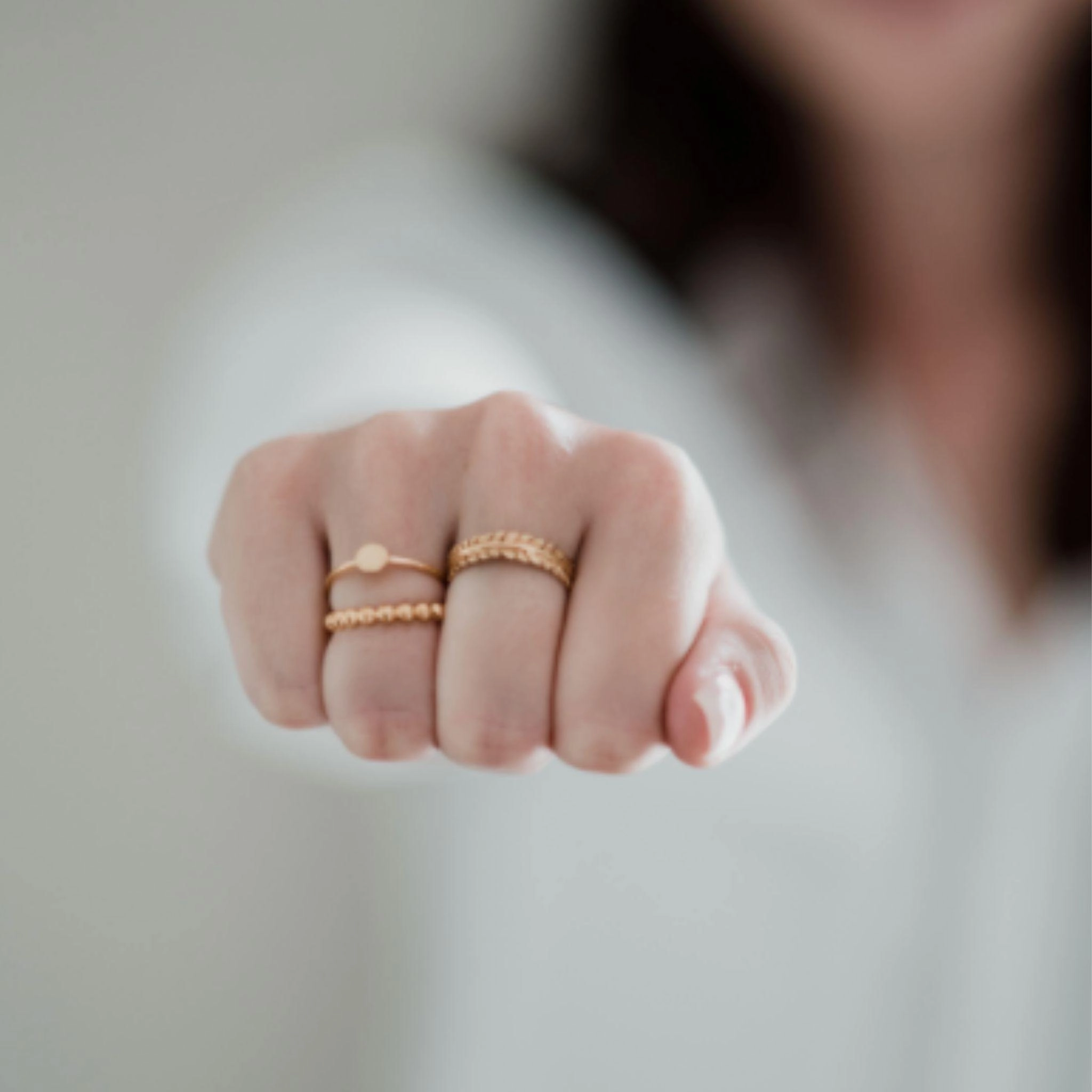 Simple Ball Stack Ring