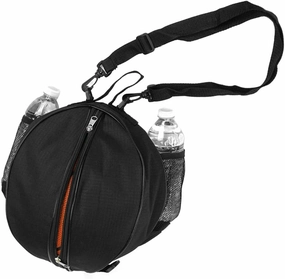 Size 7 (29.5") Basketball Bag Soccer Ball Football Volleyball Softball Sports Ball Bag Holder Carrier Adjustable Shoulder Strap 2 Side Mesh Pockets f/Water Bottle Towel Sports Shoes